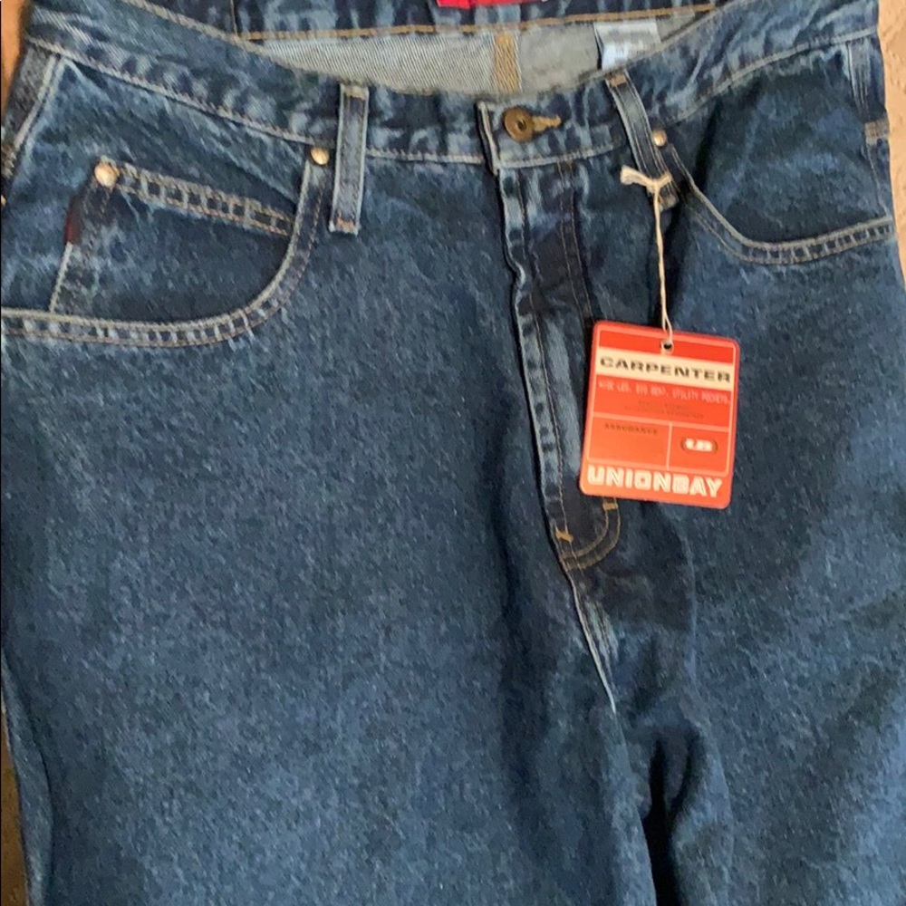 VINTAGE NEW WITH TAGS UNIONBAY CARPENTER PANTS 34W